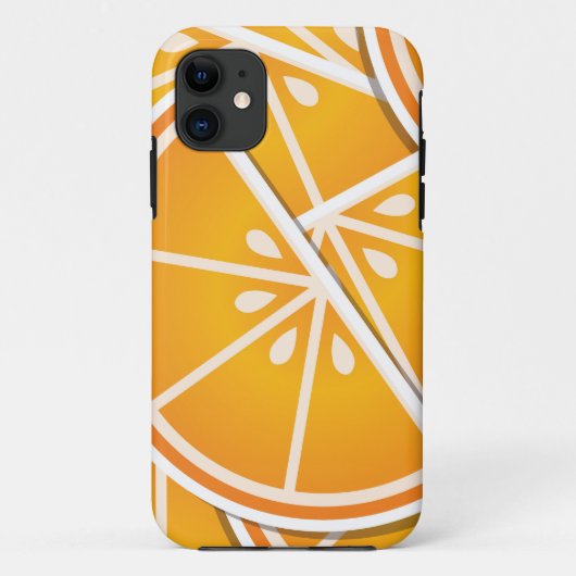 Funky orange Keile Case-Mate iPhone Hülle (Rückseite)