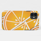 Funky orange Keile Case-Mate iPhone Hülle (Rückseite (Horizontal))