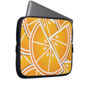 Funky orange Keile Laptopschutzhülle