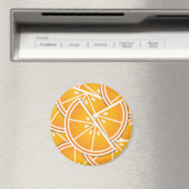 Funky orange Keile Magnet (In Situ (Geschirrspüler))