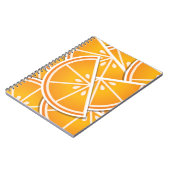Funky orange Keile Notizblock (Linke Seite)