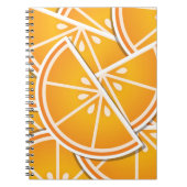 Funky orange Keile Notizblock (Vorderseite)