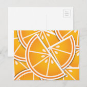 Funky orange Keile Postkarte (Vorne/Hinten)