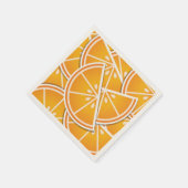 Funky orange Keile Serviette (Ecke)