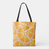 Funky orange Keile Tasche (Rückseite)