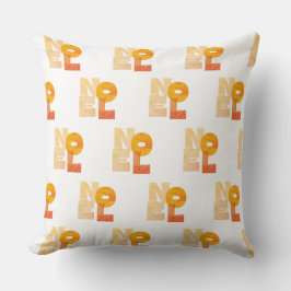 Funky Orange Neol Throw Kissen