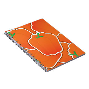 Funky Orange Pfeffer Notizblock