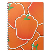 Funky Orange Pfeffer Notizblock (Vorderseite)