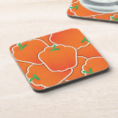 Funky Orange Pfeffer Untersetzer (Linke Seite)