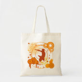 Funky Orange Symbols Tote Bag Tragetasche (Vorne)