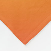 Funky Orangen Fleecedecke (Ecke)