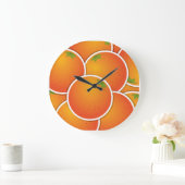 Funky Orangen Große Wanduhr (Zuhause)