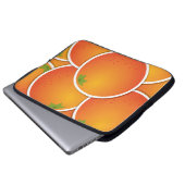 Funky Orangen Laptopschutzhülle (Vorne Knopf)