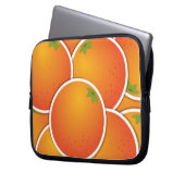 Funky Orangen Laptopschutzhülle (Vorderseite Links)