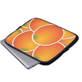 Funky Orangen Laptopschutzhülle (Vorne Knopf)