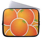 Funky Orangen Laptopschutzhülle (Vorderseite)