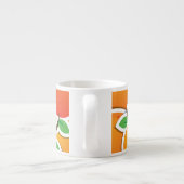 Funky Orangenbirne Espressotasse (Rückseite)