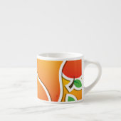 Funky Orangenbirne Espressotasse (Rechts)