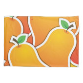 Funky Orangenbirne Kissenbezug (Rückseite)