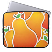 Funky Orangenbirne Laptopschutzhülle (Vorderseite)