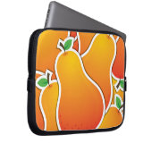 Funky Orangenbirne Laptopschutzhülle (Vorne Rechts)