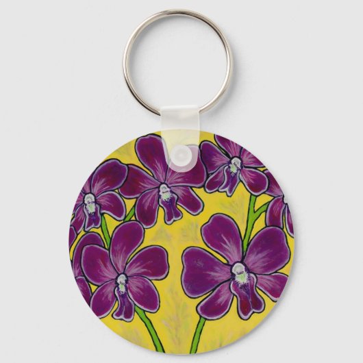 Funky Orchid Key Chain Schlüsselanhänger (Vorderseite)