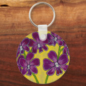 Funky Orchid Key Chain Schlüsselanhänger (Vorderseite)