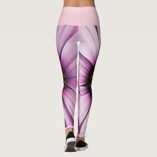 Funky Osteospermum Blume Leggings (Rückseite)