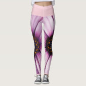 Funky Osteospermum Blume Leggings (Vorderseite)