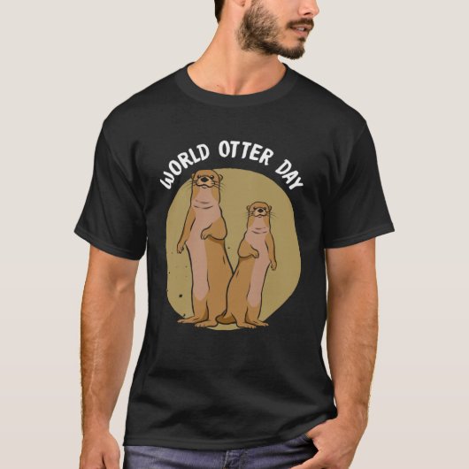 Funky Otter  for sweet otter fans and  otters T-Shirt (Vorderseite)