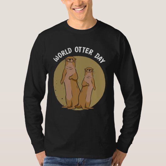 Funky Otter  for sweet otter fans and  otters T-Shirt (Vorderseite)