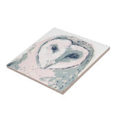 Funky Owl Portrait Fliese (Seite)