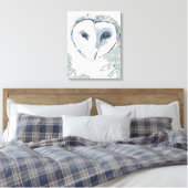 Funky Owl Portrait Leinwanddruck (Insitu (Schlafzimmer))