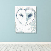 Funky Owl Portrait Leinwanddruck (Insitu (Holzboden))