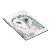 Funky Owl Portrait Notizblock (Rechte Seite)
