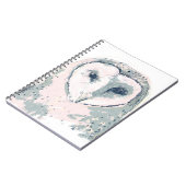 Funky Owl Portrait Notizblock (Linke Seite)