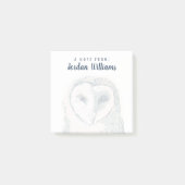 Funky Owl Portrait Post-it Klebezettel (Vorderseite)