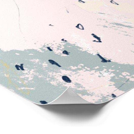 Funky Owl Portrait Poster (Ecke)