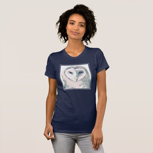 Funky Owl Portrait T-Shirt (Vorne ganz)