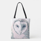 Funky Owl Portrait Tasche (Rückseite)