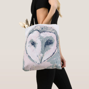 Funky Owl Portrait Tasche