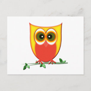 Funky Owl Postkarte