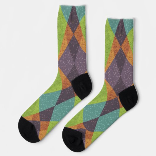 Funky Oxford Crew Socks Socken (Linkes Detail)