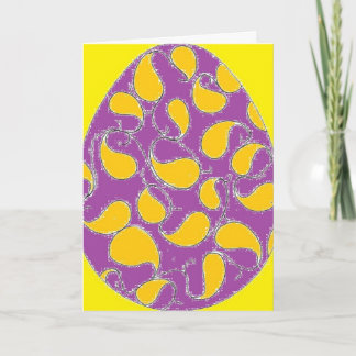Funky Paisley Easter Card Feiertagskarte