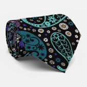 Funky Paisley-Muster in den Pfau-inspirierten Krawatte (Gerollt)