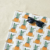 Funky Pale Gelb Ananas Strandtuch (Beispiel)