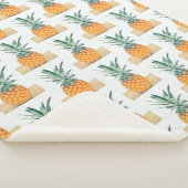 Funky Pale Gelbe Ananas Yummy Blanket Sherpadecke (3/4)