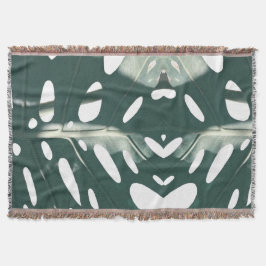 Funky Pale Green Pflanze Decke
