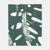 Funky Pale Green Pflanze Fleecedecke (Vorderseite)