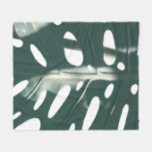 Funky Pale Green Pflanze Fleecedecke (Vorderseite (Horizontal))